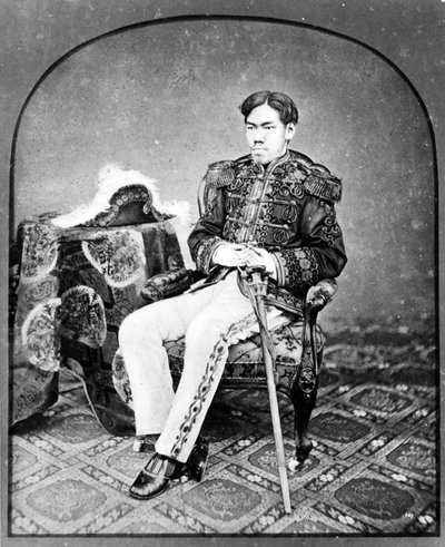 Imperatore Meiji del Giappone, c.1878-9 da Baron Raimund von Stillfried